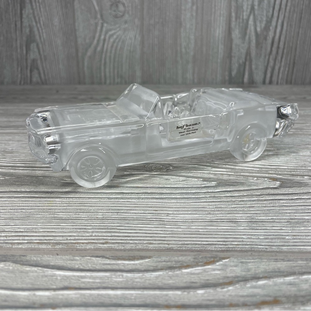 Hofbauer Crystal Car 1964 Ford Convertible Mustang Paperweights decor figurine